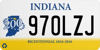 IN license plate 970LZJ