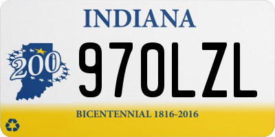 IN license plate 970LZL