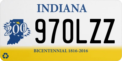 IN license plate 970LZZ