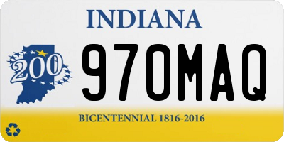 IN license plate 970MAQ