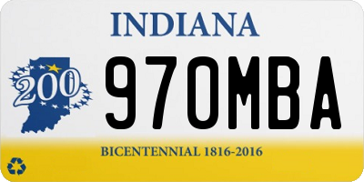 IN license plate 970MBA