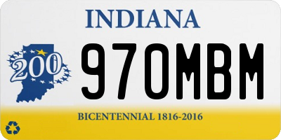 IN license plate 970MBM