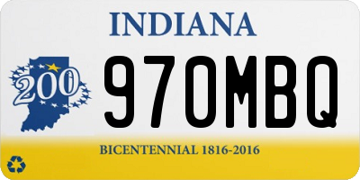 IN license plate 970MBQ