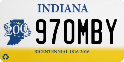 IN license plate 970MBY