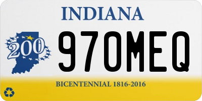 IN license plate 970MEQ