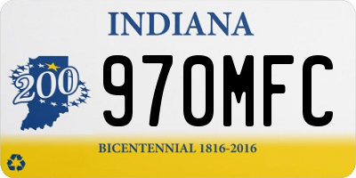 IN license plate 970MFC