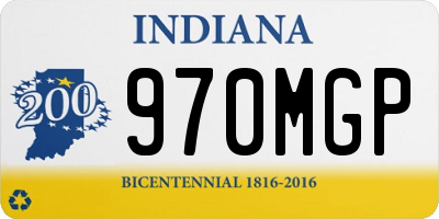 IN license plate 970MGP