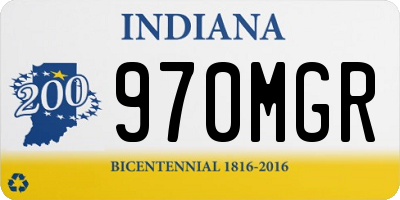 IN license plate 970MGR