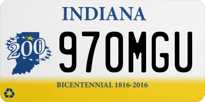 IN license plate 970MGU