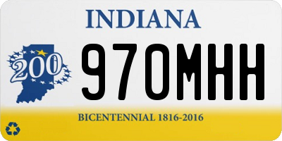 IN license plate 970MHH