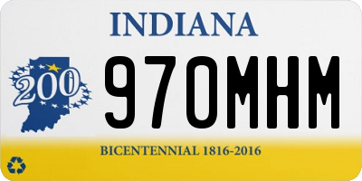 IN license plate 970MHM