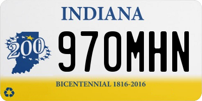IN license plate 970MHN