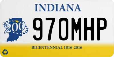 IN license plate 970MHP