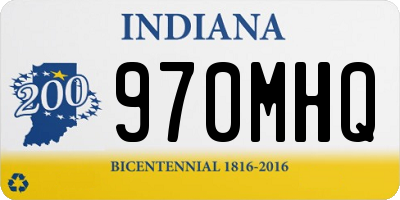 IN license plate 970MHQ