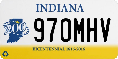 IN license plate 970MHV