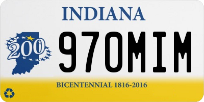 IN license plate 970MIM