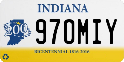 IN license plate 970MIY