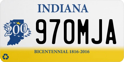 IN license plate 970MJA