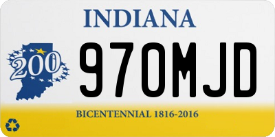 IN license plate 970MJD