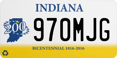 IN license plate 970MJG