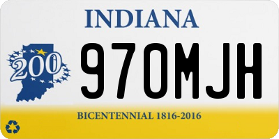 IN license plate 970MJH