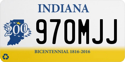 IN license plate 970MJJ