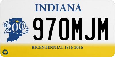 IN license plate 970MJM