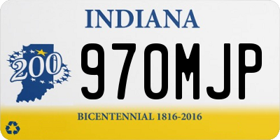 IN license plate 970MJP