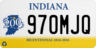 IN license plate 970MJQ