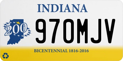 IN license plate 970MJV