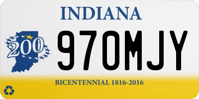 IN license plate 970MJY