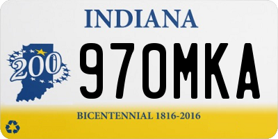 IN license plate 970MKA