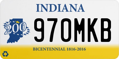 IN license plate 970MKB