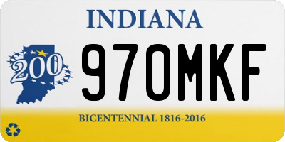 IN license plate 970MKF