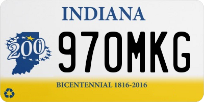 IN license plate 970MKG