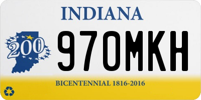 IN license plate 970MKH
