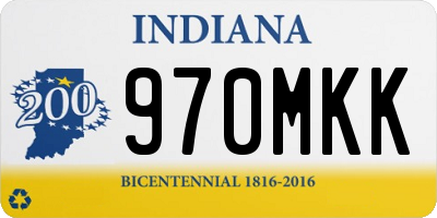 IN license plate 970MKK