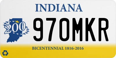 IN license plate 970MKR