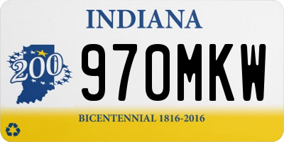 IN license plate 970MKW