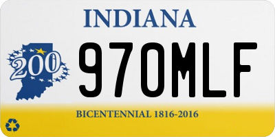 IN license plate 970MLF