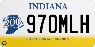 IN license plate 970MLH