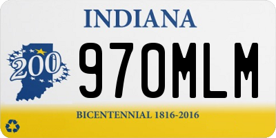 IN license plate 970MLM