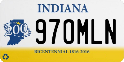 IN license plate 970MLN