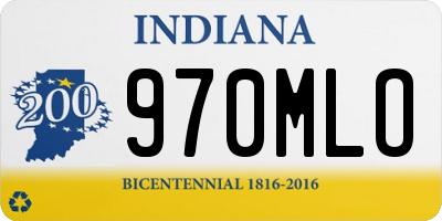 IN license plate 970MLO
