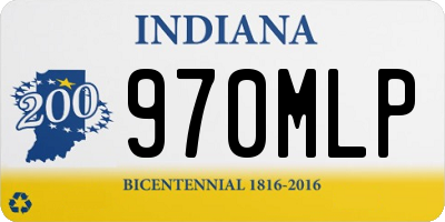 IN license plate 970MLP