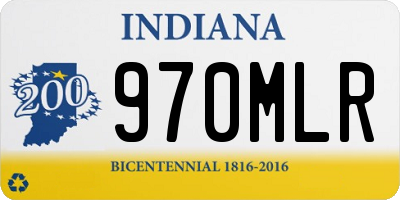IN license plate 970MLR