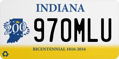 IN license plate 970MLU