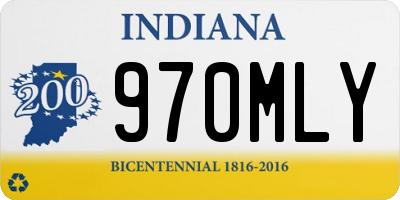 IN license plate 970MLY
