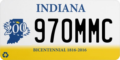 IN license plate 970MMC