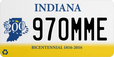 IN license plate 970MME